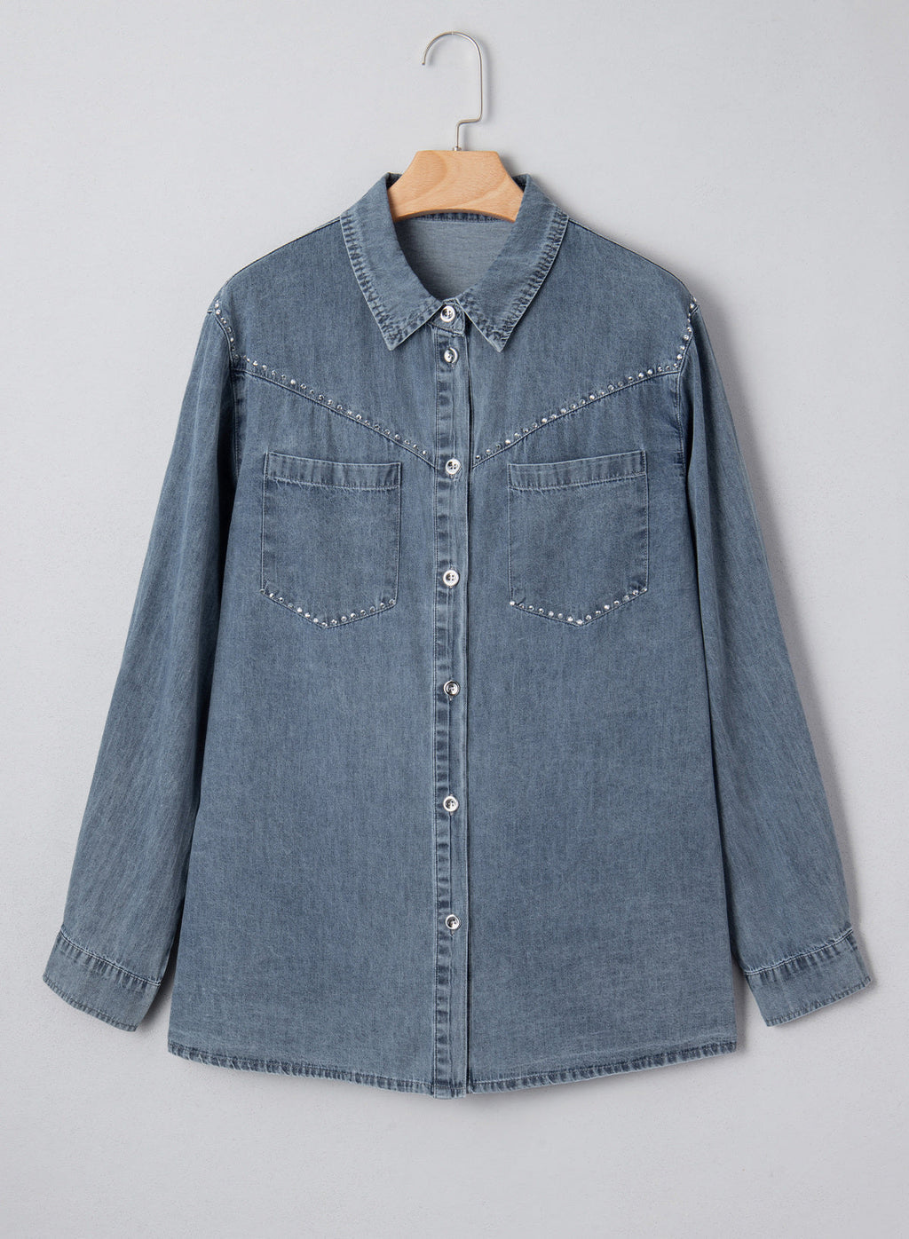 Denim jacket with diamonds