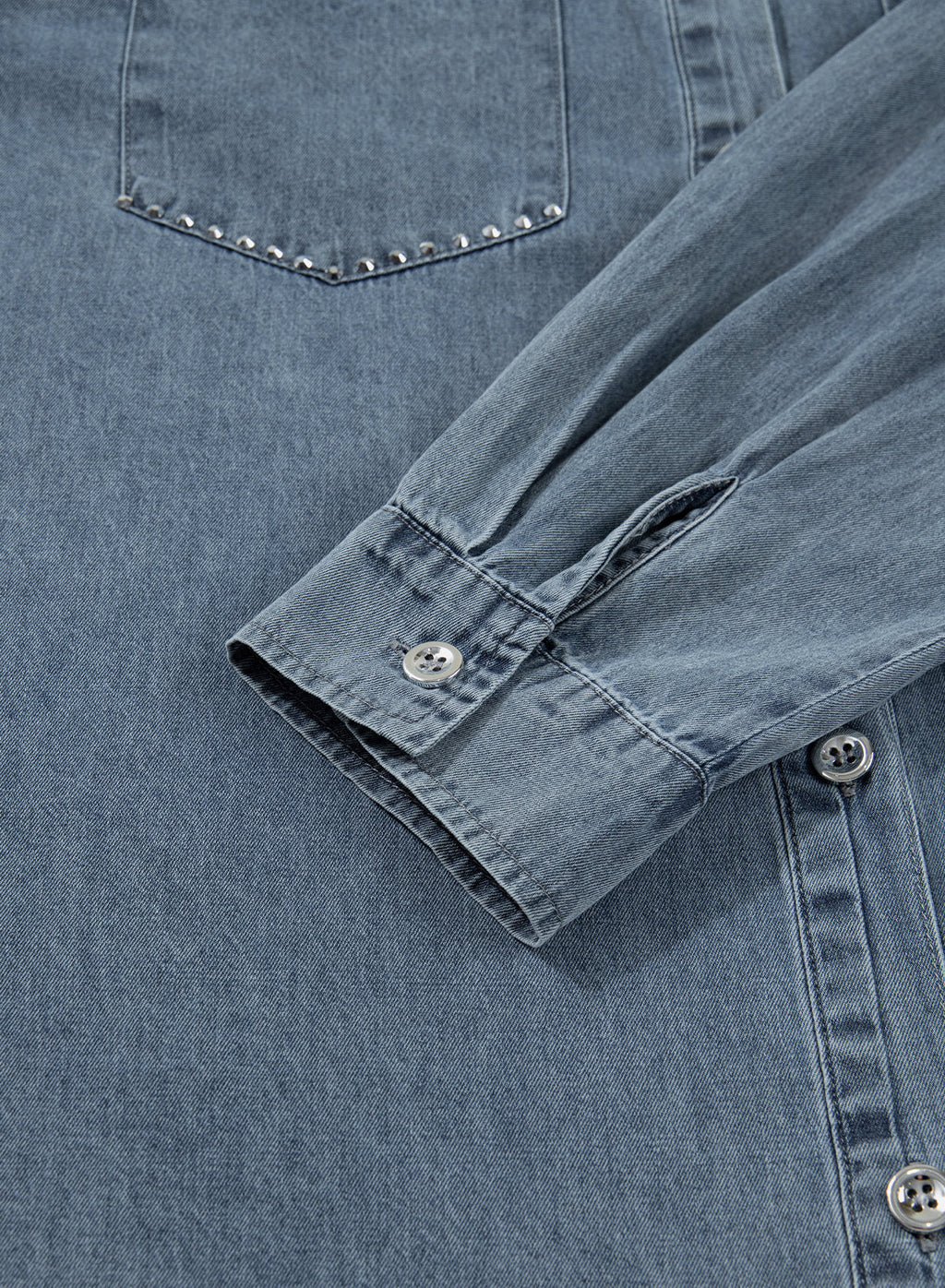 Denim jacket with diamonds