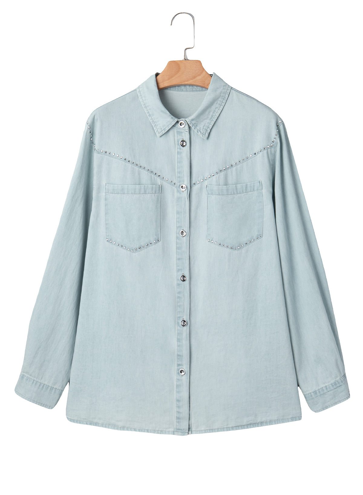 Denim jacket with diamonds