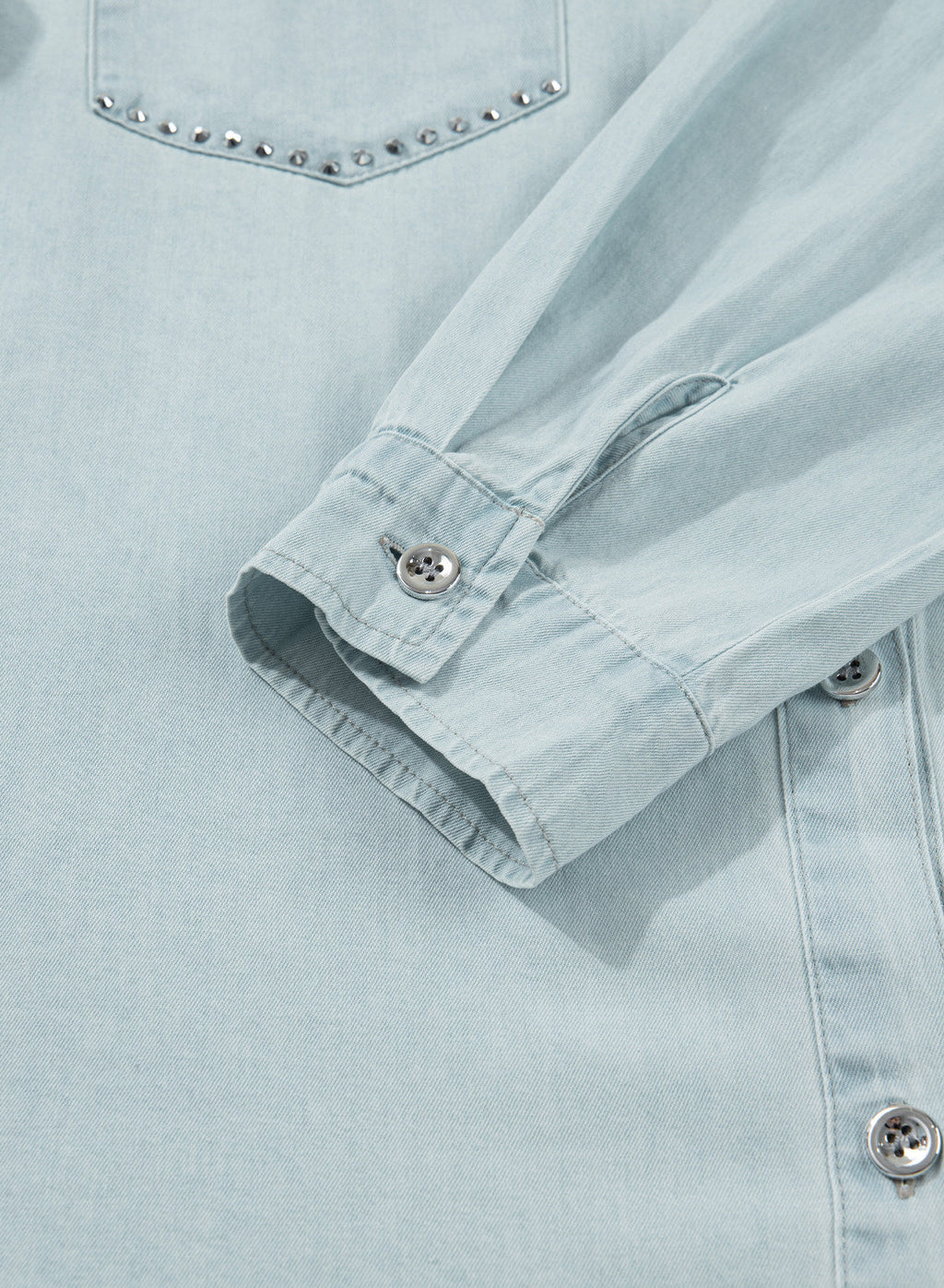 Denim jacket with diamonds