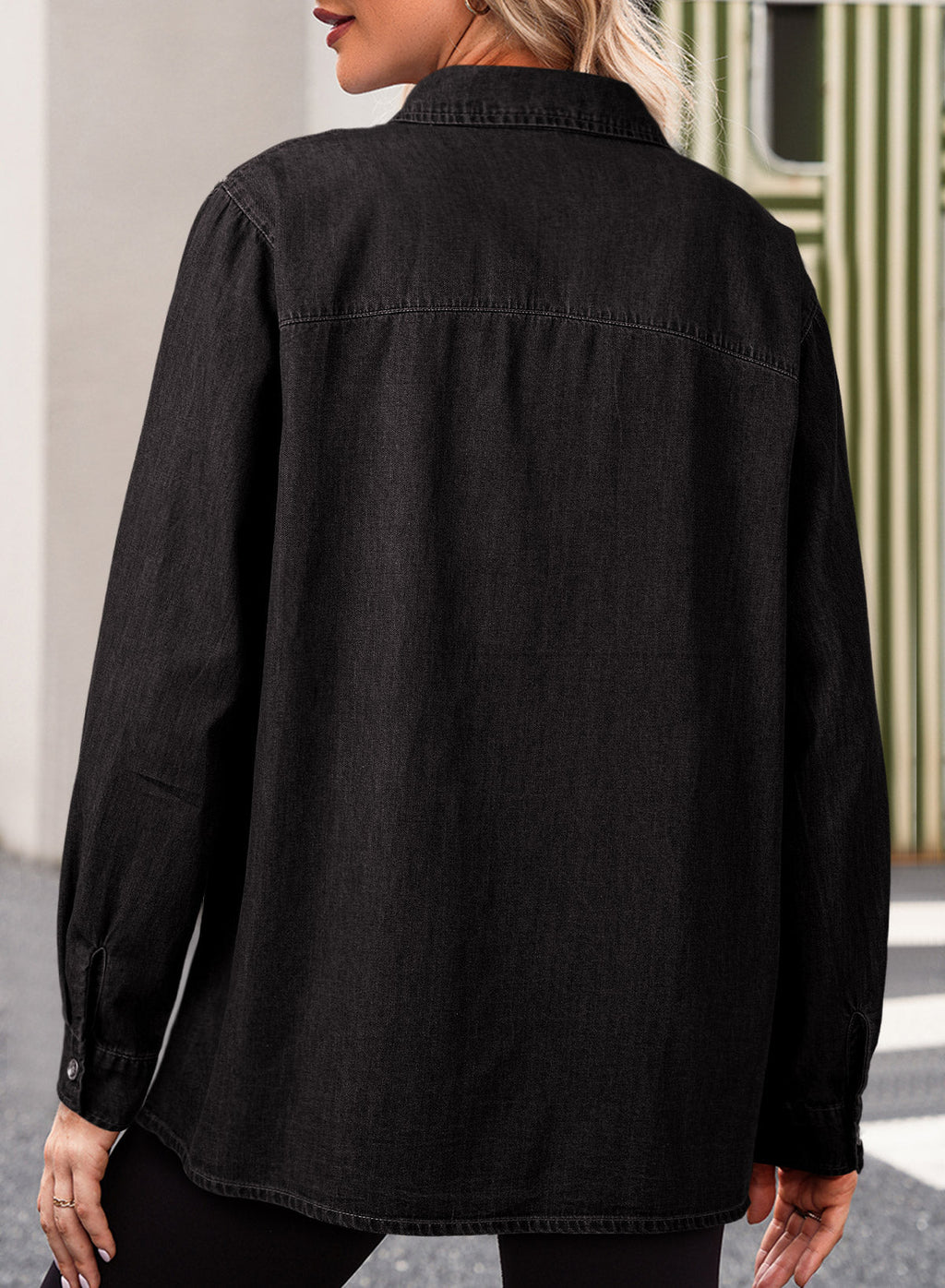 Denim jacket with diamonds