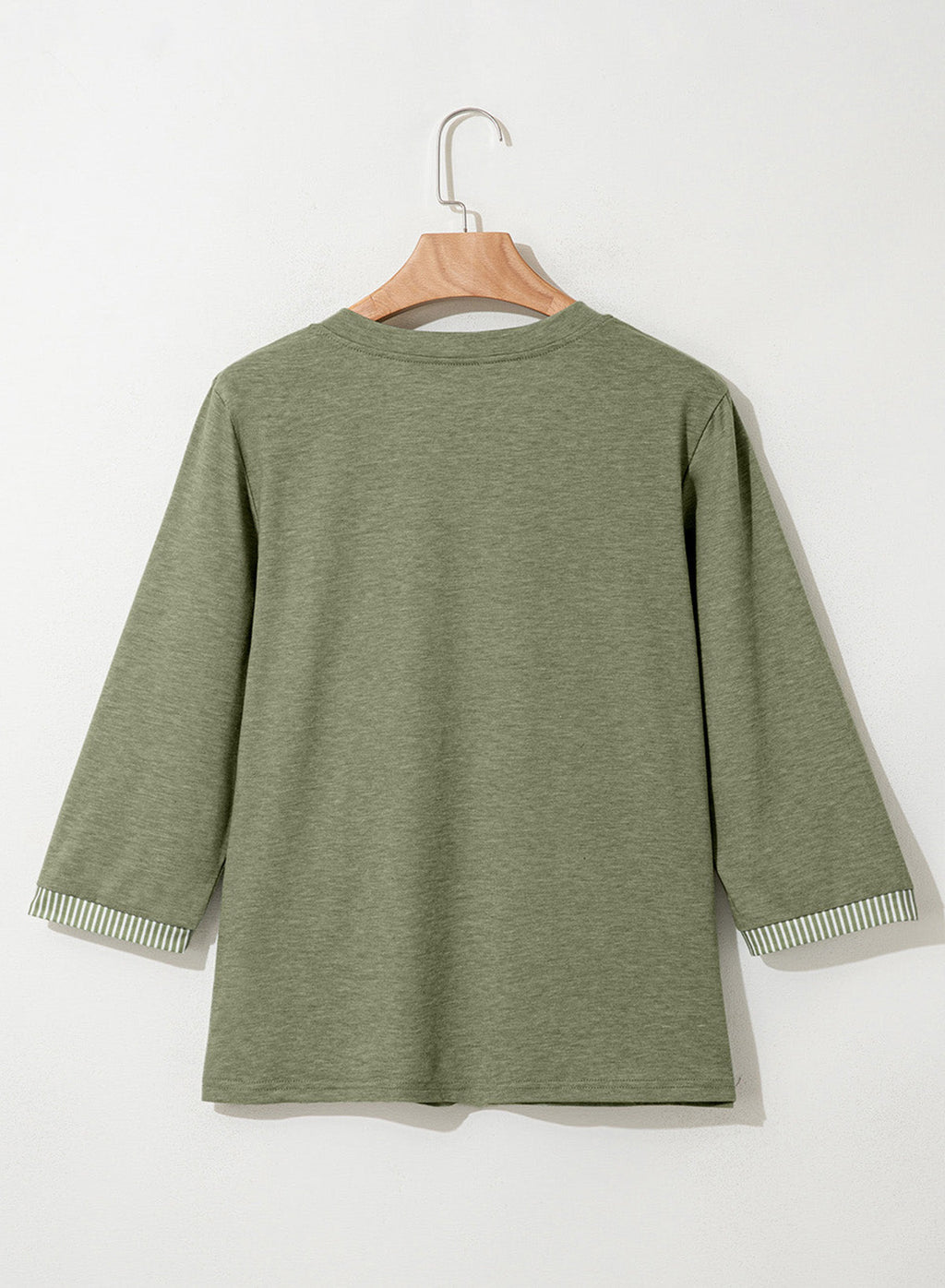 Dokotoo Womens Tops Fall 3/4 Length Sleeve Fashion Solid T-Shirts