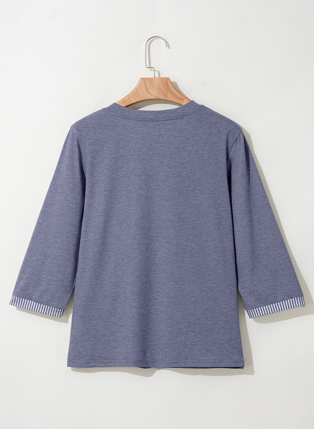 Dokotoo Womens Tops Fall 3/4 Length Sleeve Fashion Solid T-Shirts
