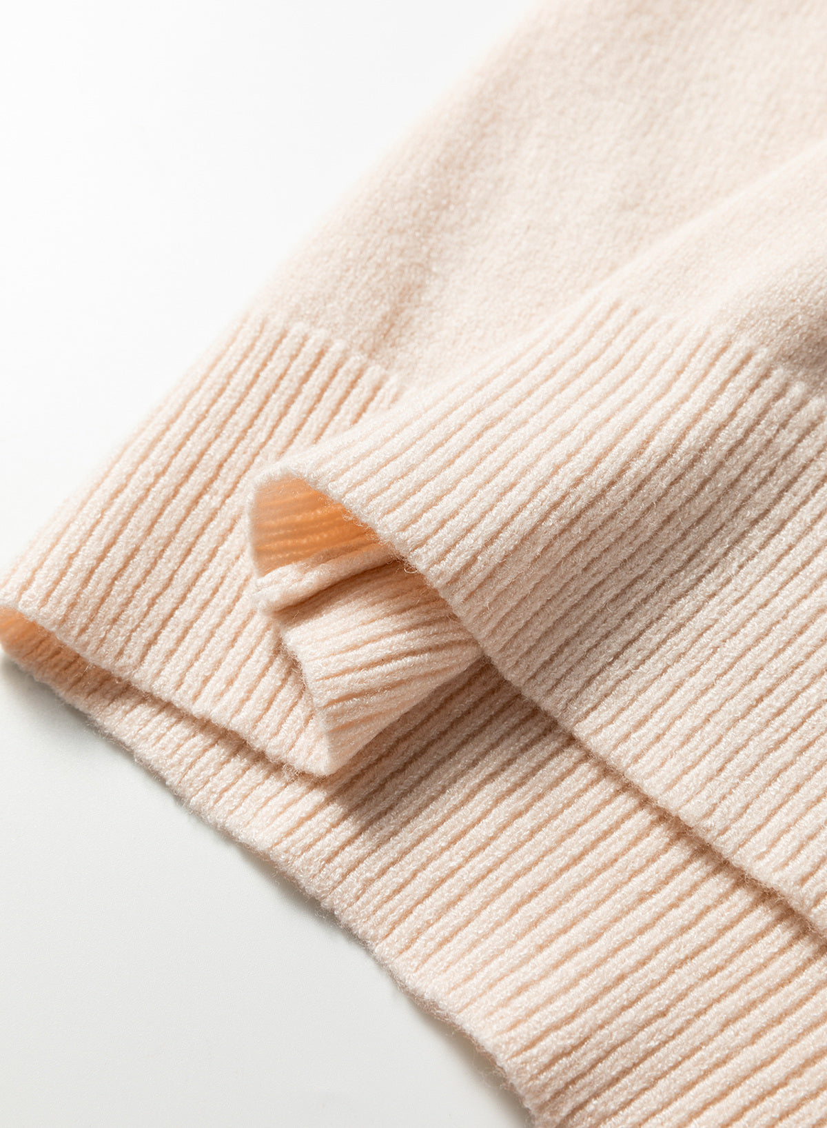 Solid Color Mixed Knits Patch Pocket Short Sleeve Sweater
