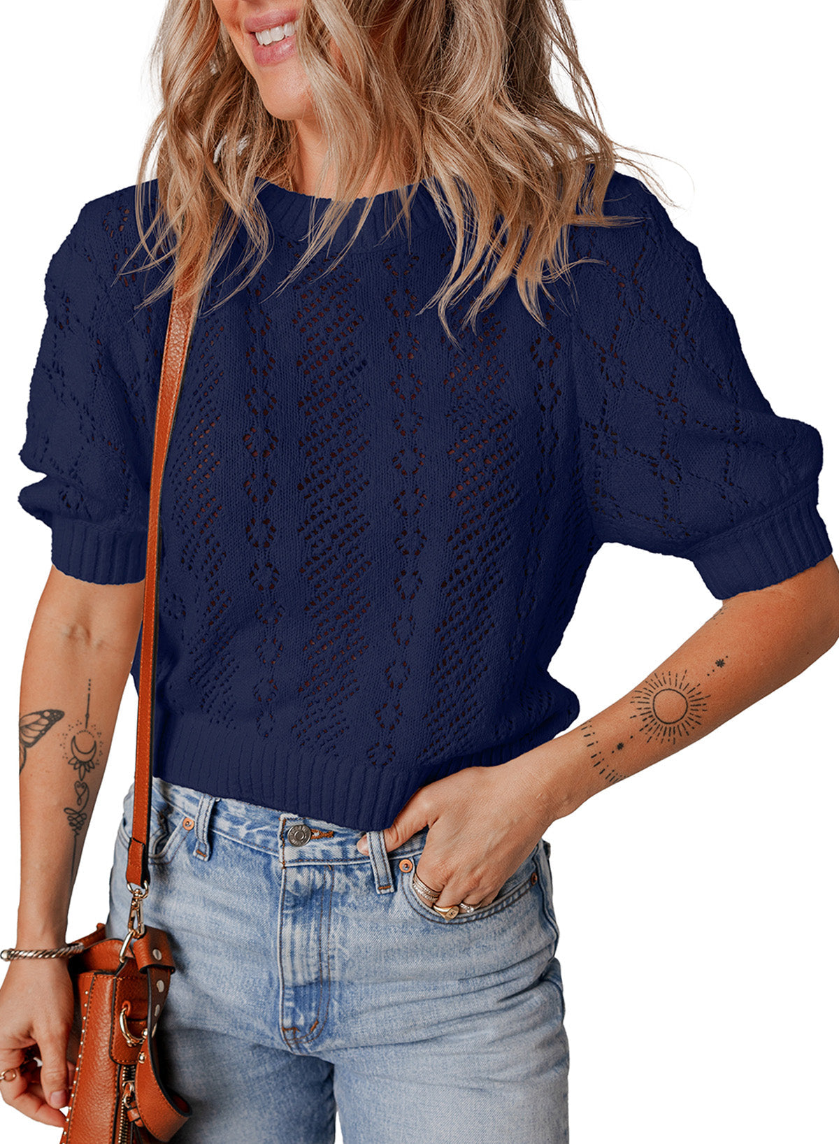Hollow sweater T-shirt