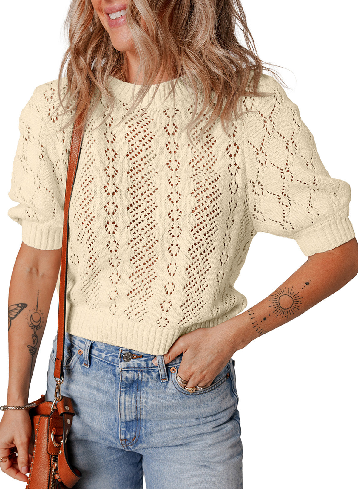 Hollow sweater T-shirt