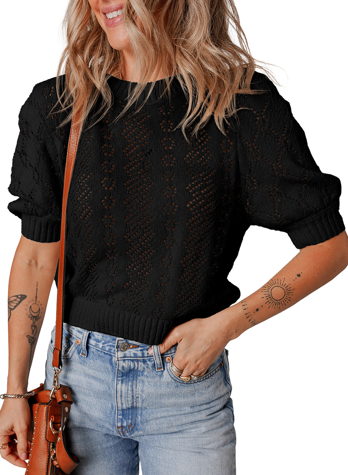 Hollow sweater T-shirt