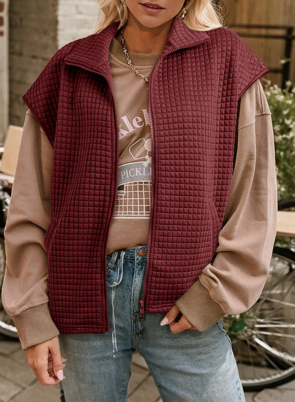 Dokotoo Womens Vest Tops 2026 Fall Cap Sleeve Waffle Knit Vests
