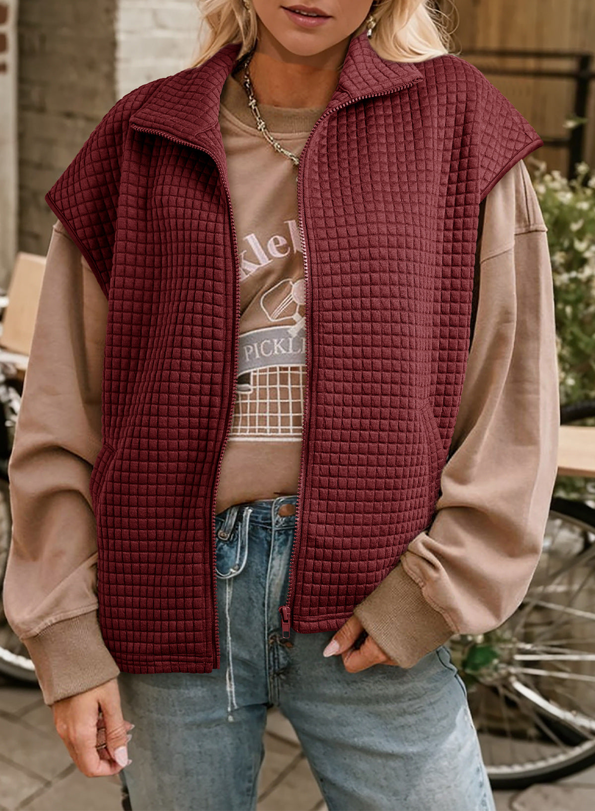 Dokotoo Womens Vest Tops 2026 Fall Cap Sleeve Waffle Knit Vests