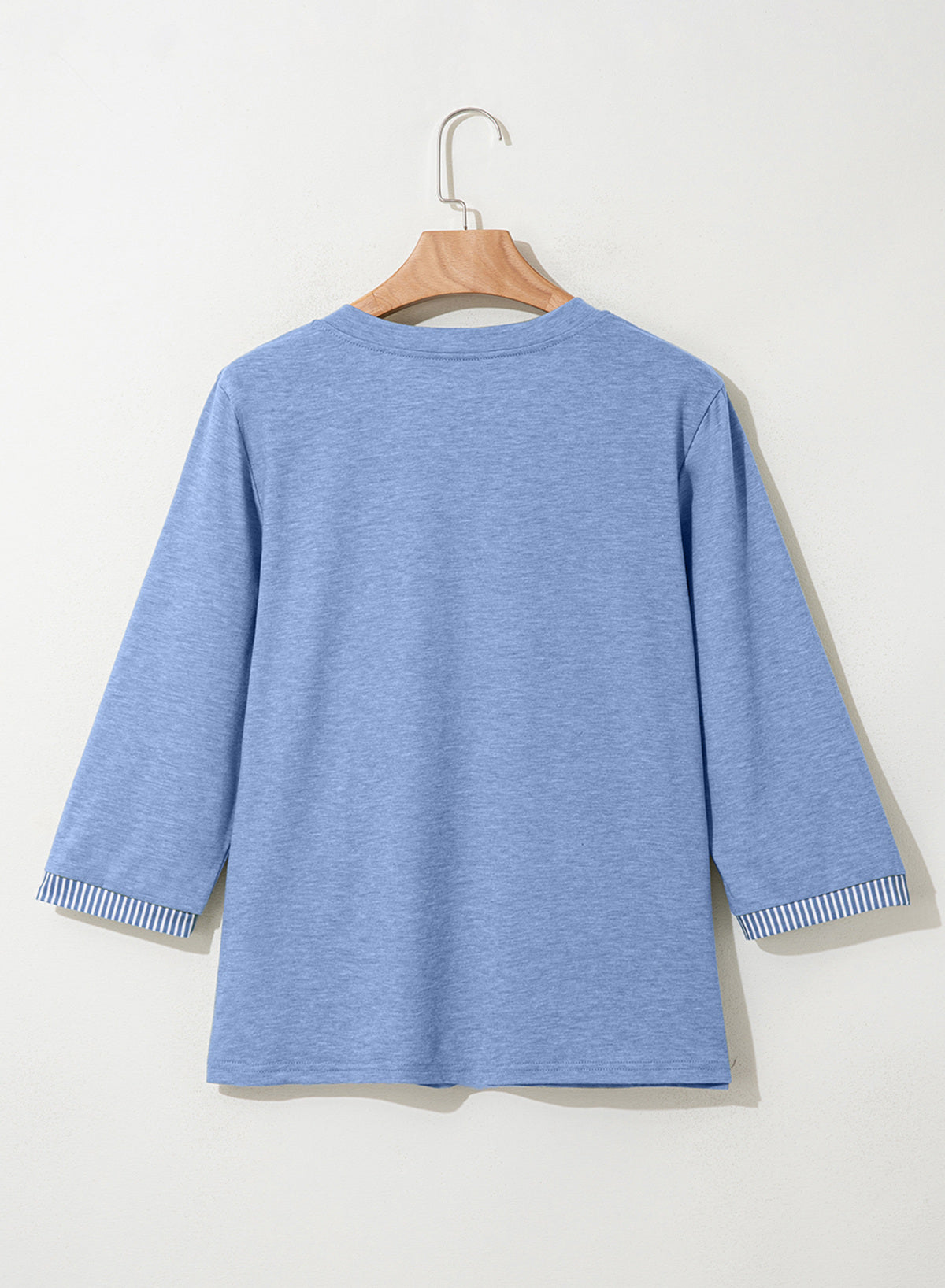 Dokotoo Womens Tops Fall 3/4 Length Sleeve Fashion Solid T-Shirts