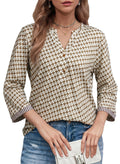 Dokotoo Womens Tops Fall 3/4 Length Sleeve Fashion T-Shirts