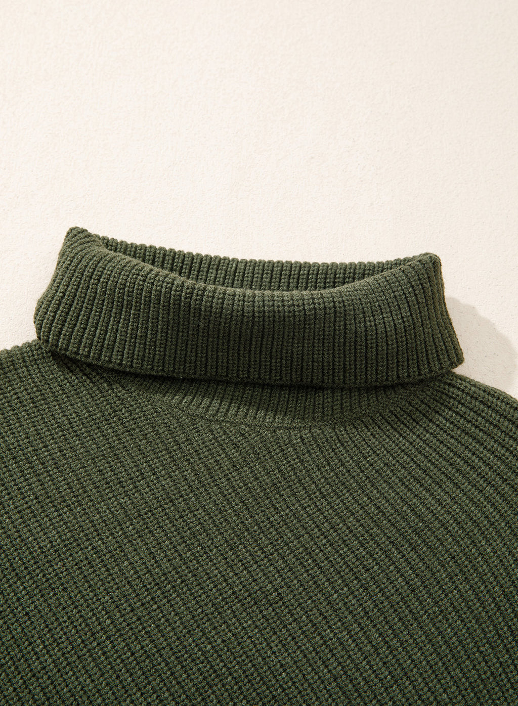 Women's Turtleneck Asymmetrical  Oversized Batwing Sleeve Sweaters
