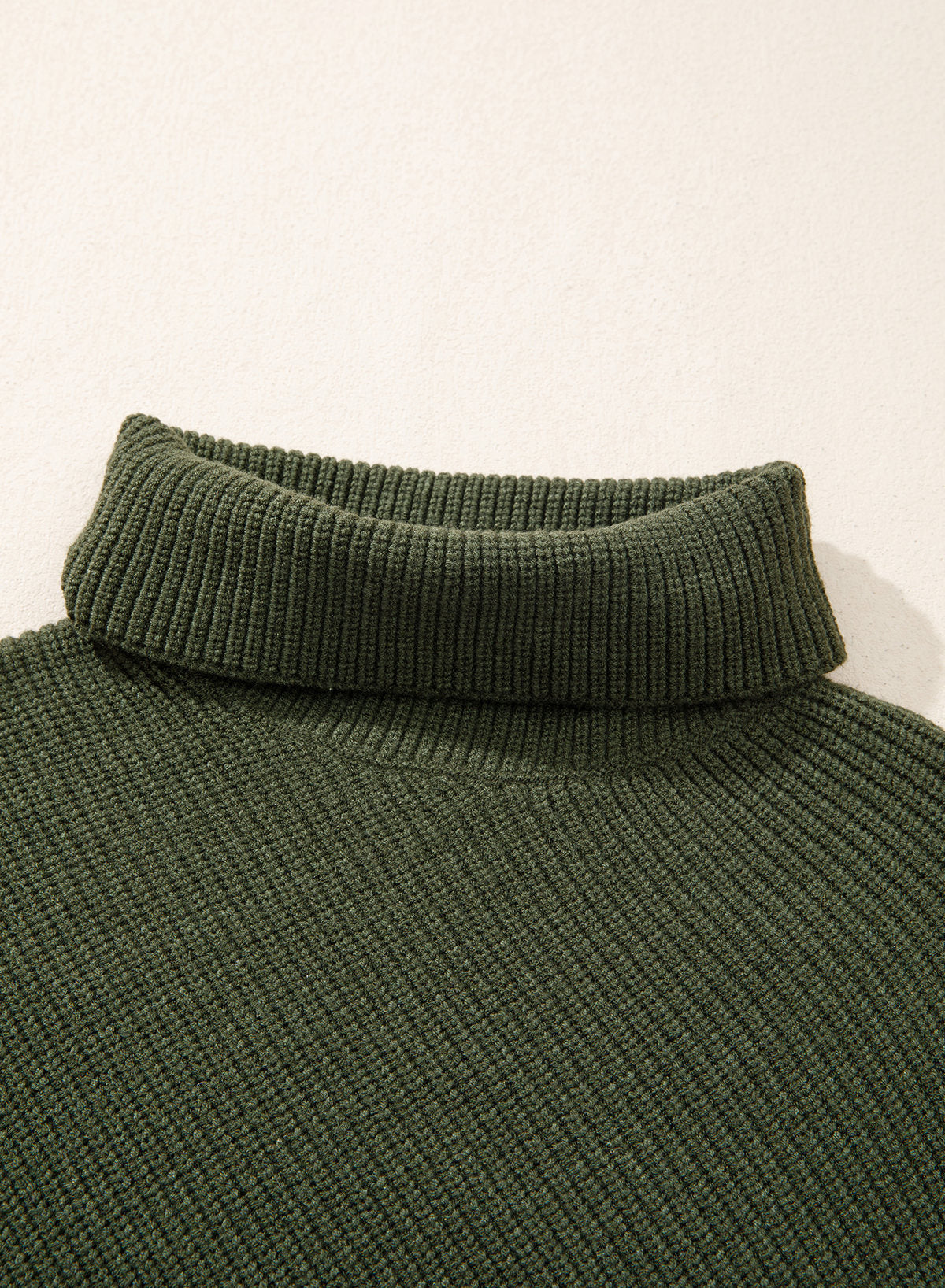 Women's Turtleneck Asymmetrical  Oversized Batwing Sleeve Sweaters