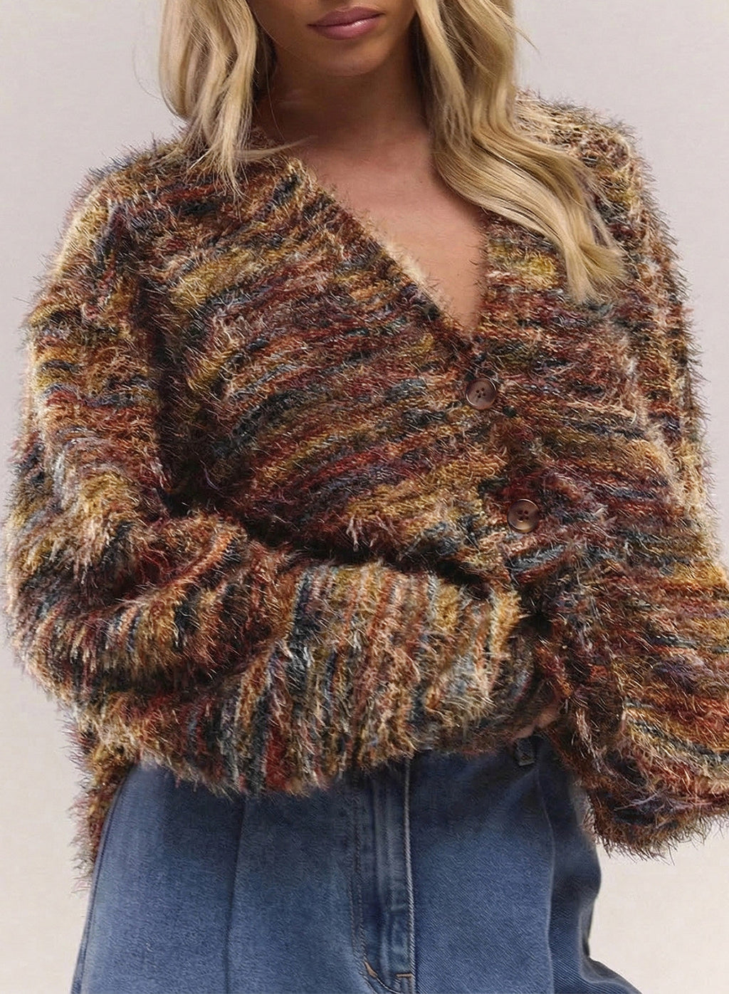 Oversized Textured Cardigan Spring Casual Y2k 90's Stripe Knit Airport Holiday Cardigan Fall Winter Evening Party Elegant Sweater Spring