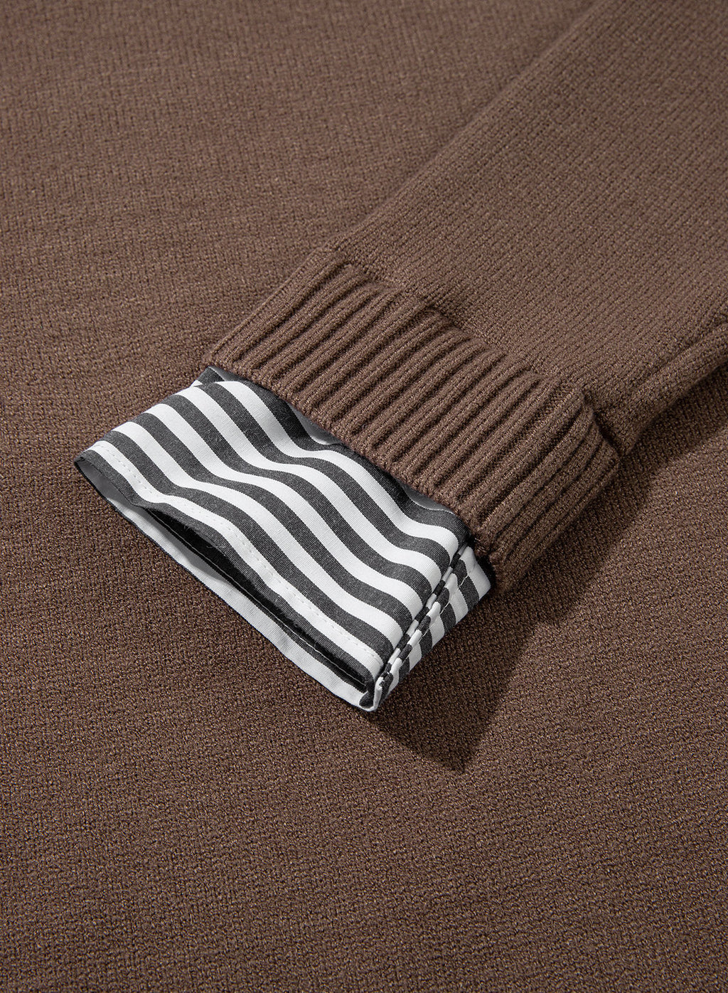 Dokotoo Sweaters for Women Long Sleeve Striped 2 in 1 V Neck Polo Pullover Sweater