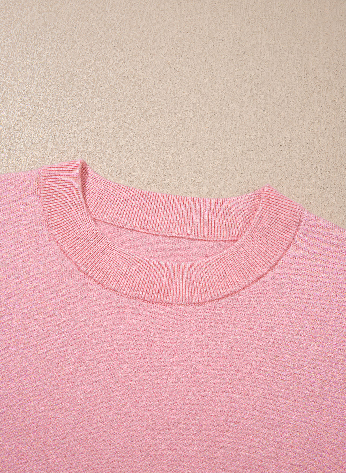 Sweaters for Women 3/4 Sleeve Scalloped Hem Top