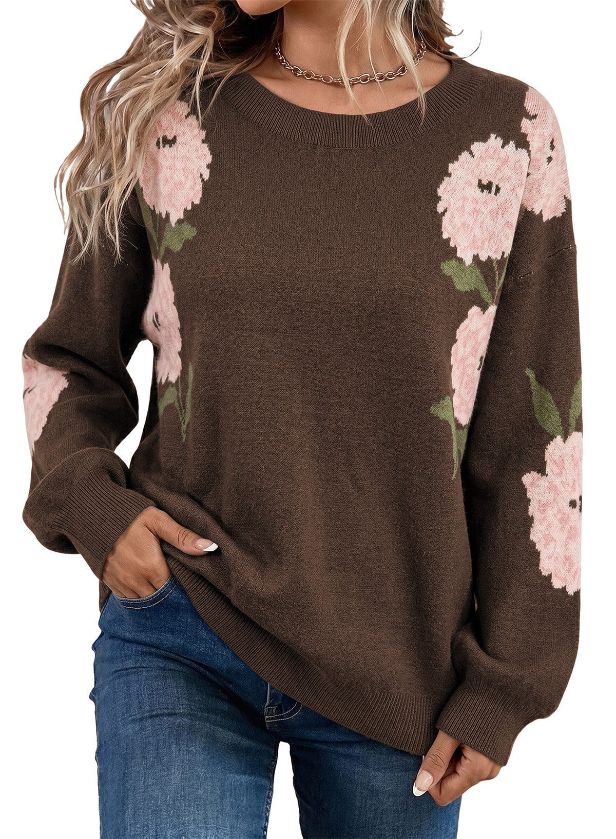 Dokotoo Womens Sweaters 2026 Crewneck Long Sleeve Fall Tops