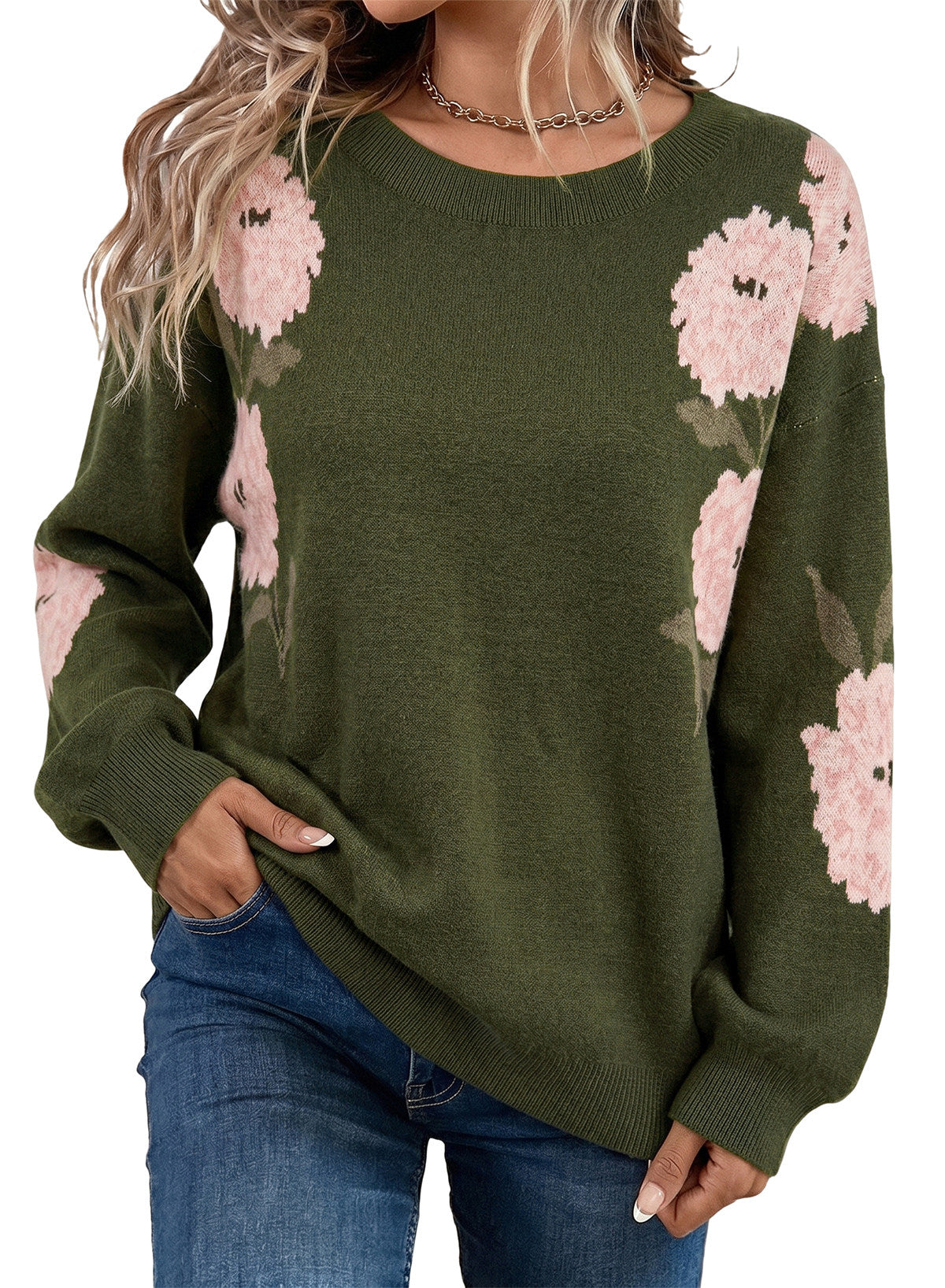 Dokotoo Womens Sweaters 2026 Crewneck Long Sleeve Fall Tops