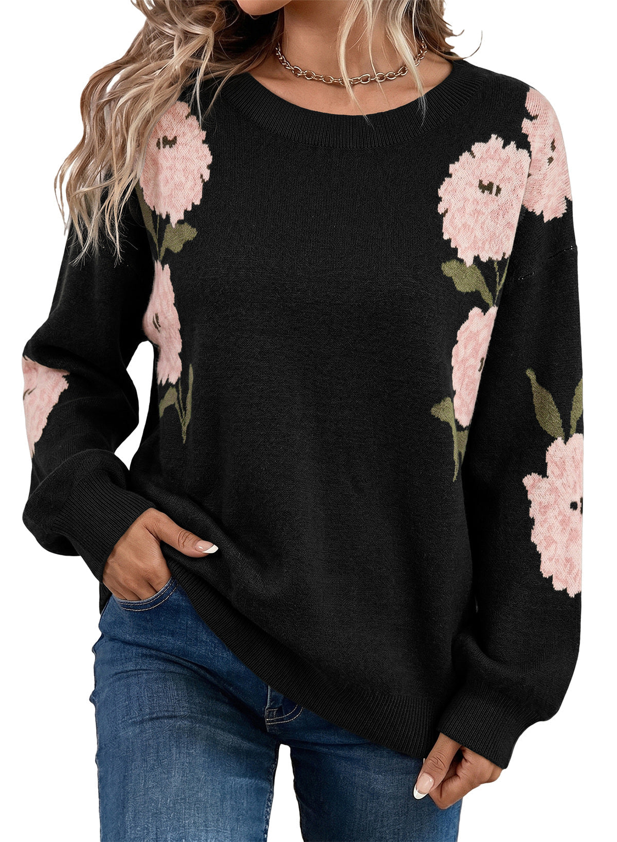 Dokotoo Womens Sweaters 2026 Crewneck Long Sleeve Fall Tops