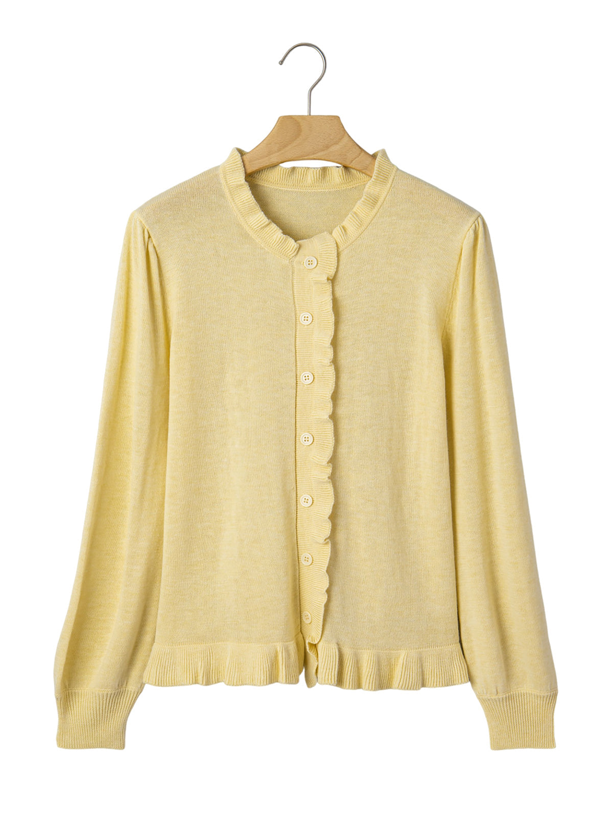 Solid color cardigan sweater
