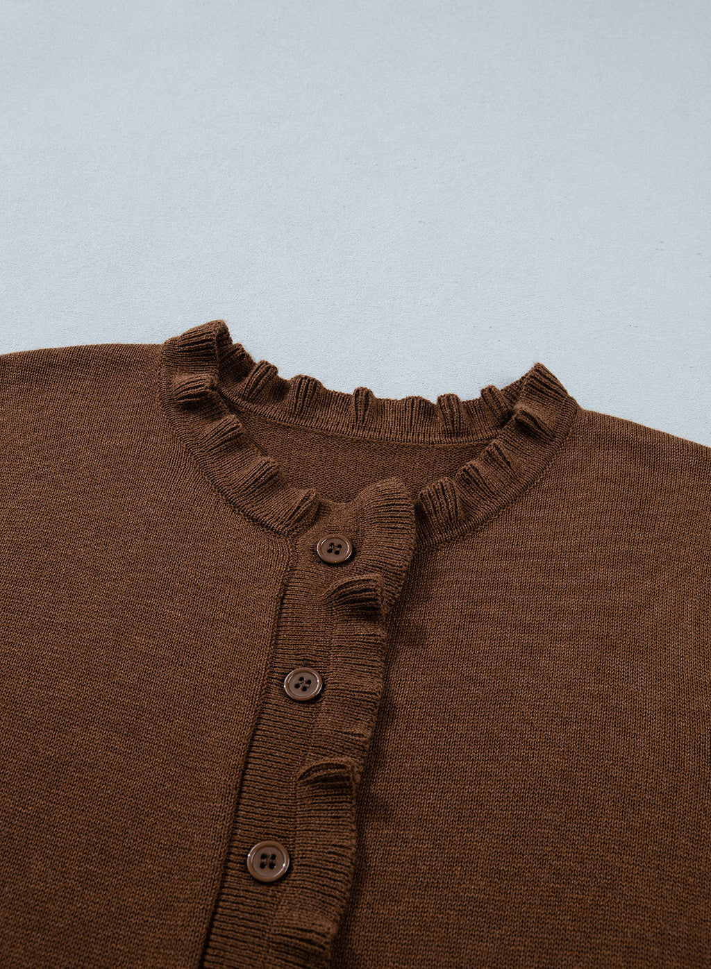 Solid color cardigan sweater