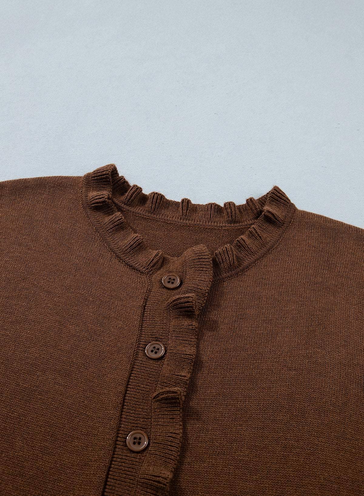 Solid color cardigan sweater