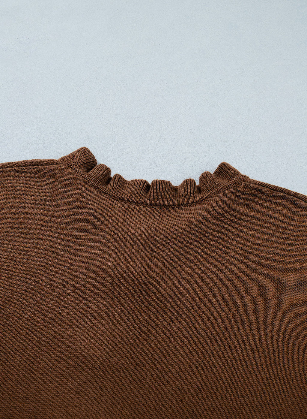 Solid color cardigan sweater
