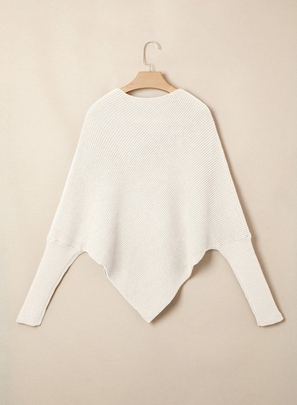 Women's Fall Sweaters Asymmetrical Poncho Knit Pullover Tops