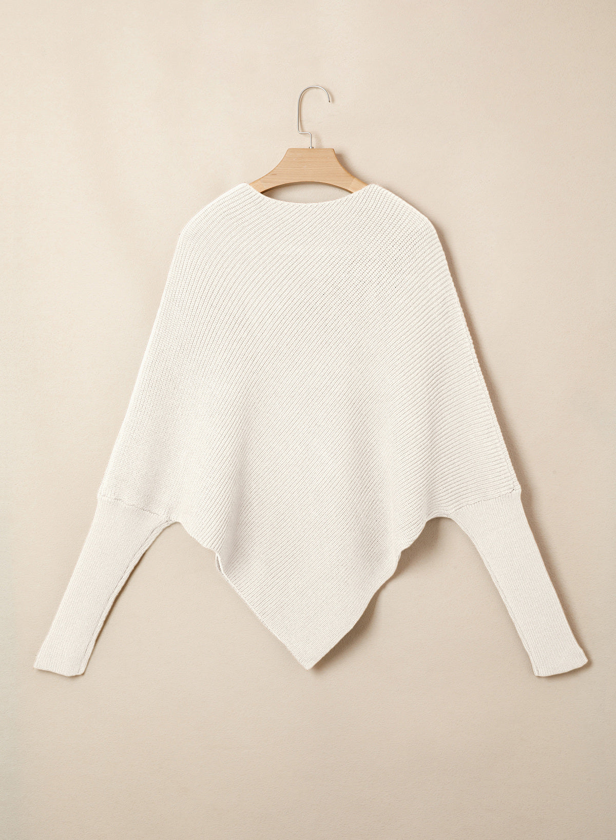Women's Fall Sweaters Asymmetrical Poncho Knit Pullover Tops