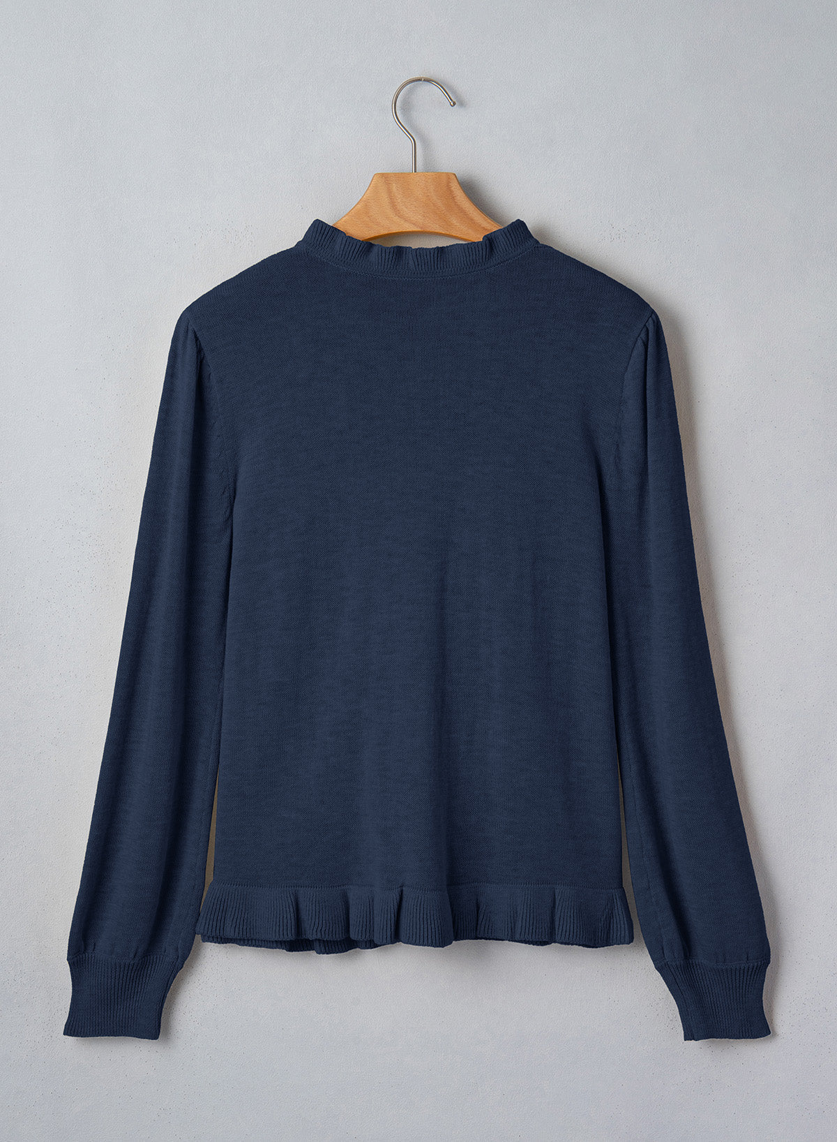 Solid color cardigan sweater