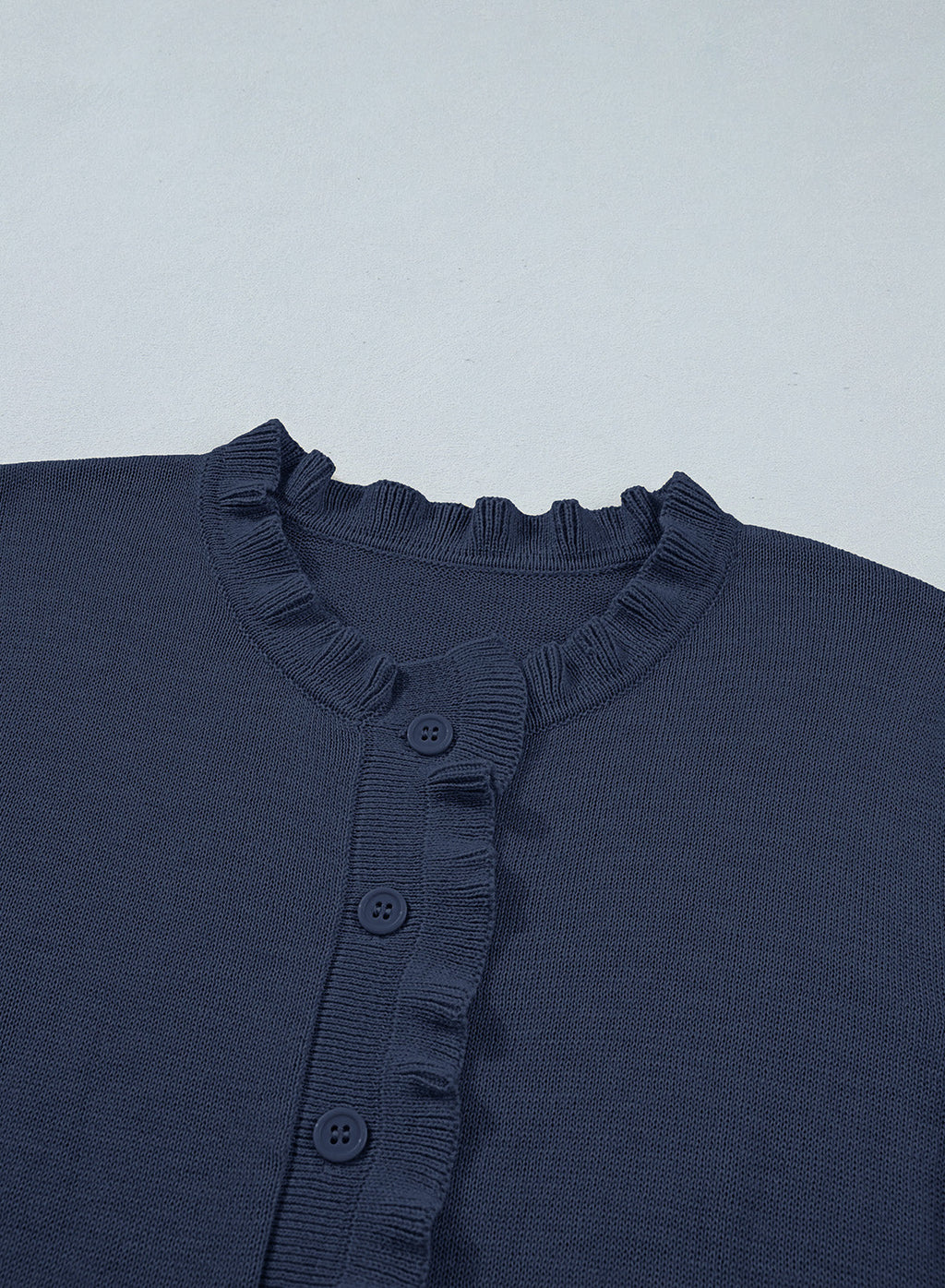 Solid color cardigan sweater