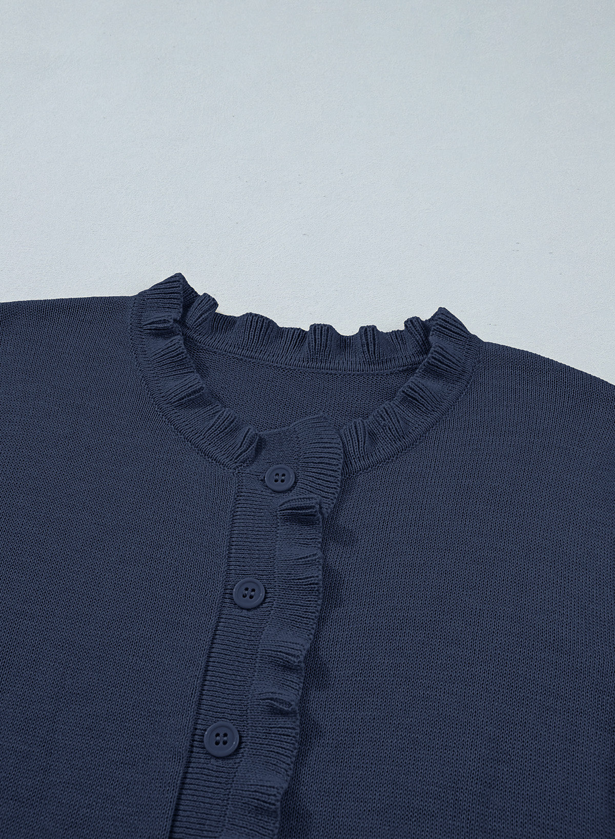 Solid color cardigan sweater