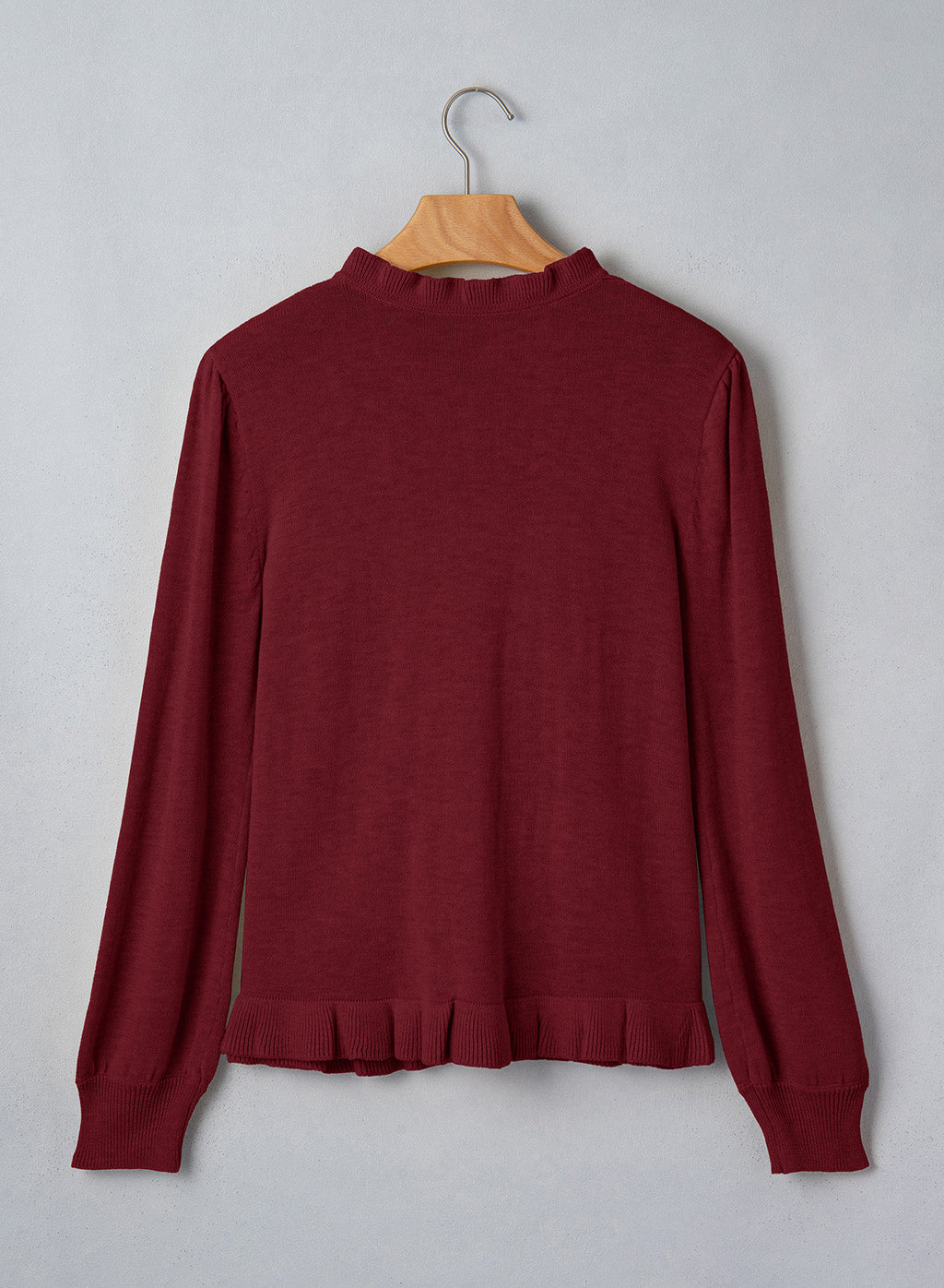 Solid color cardigan sweater