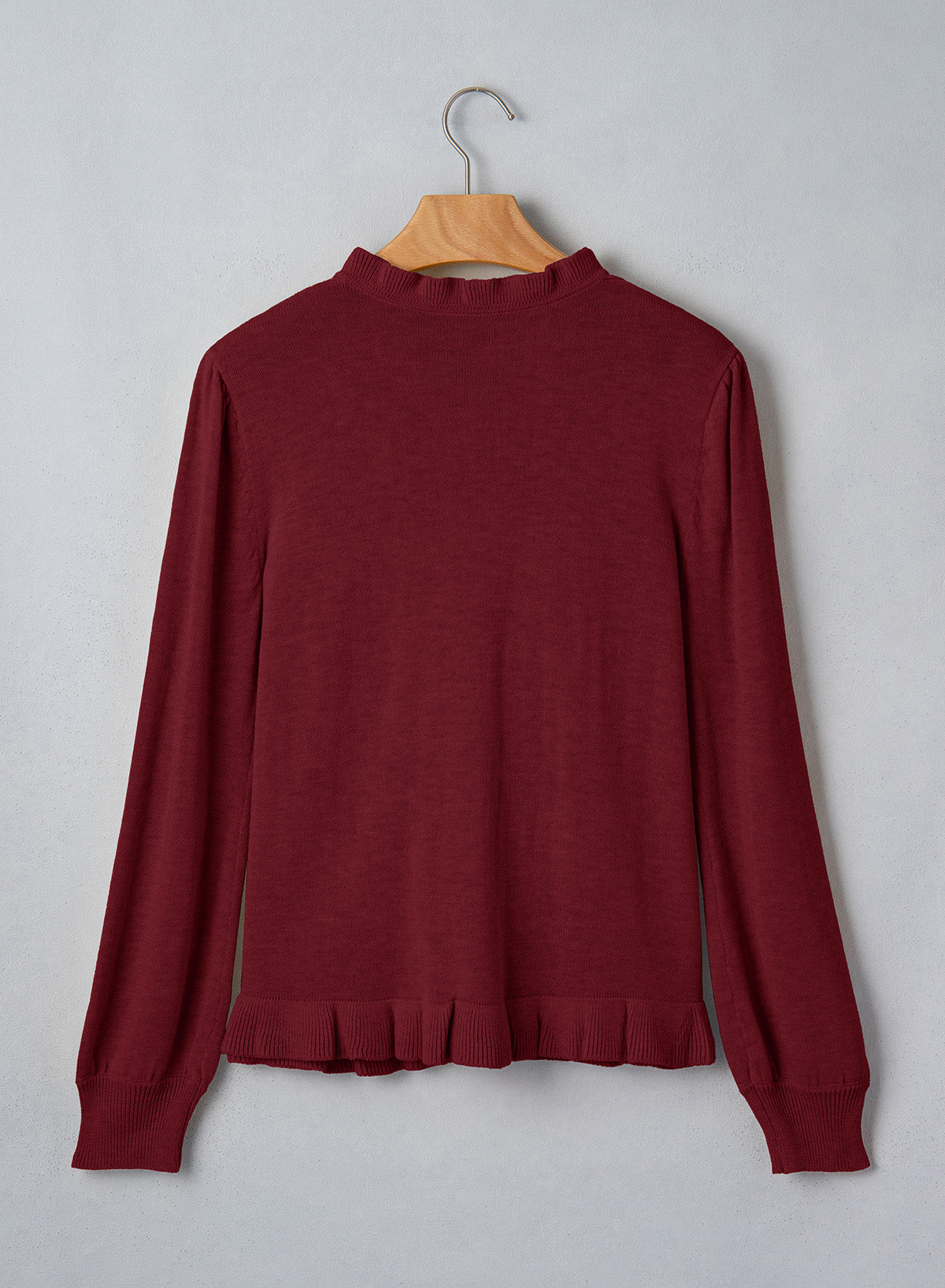 Solid color cardigan sweater