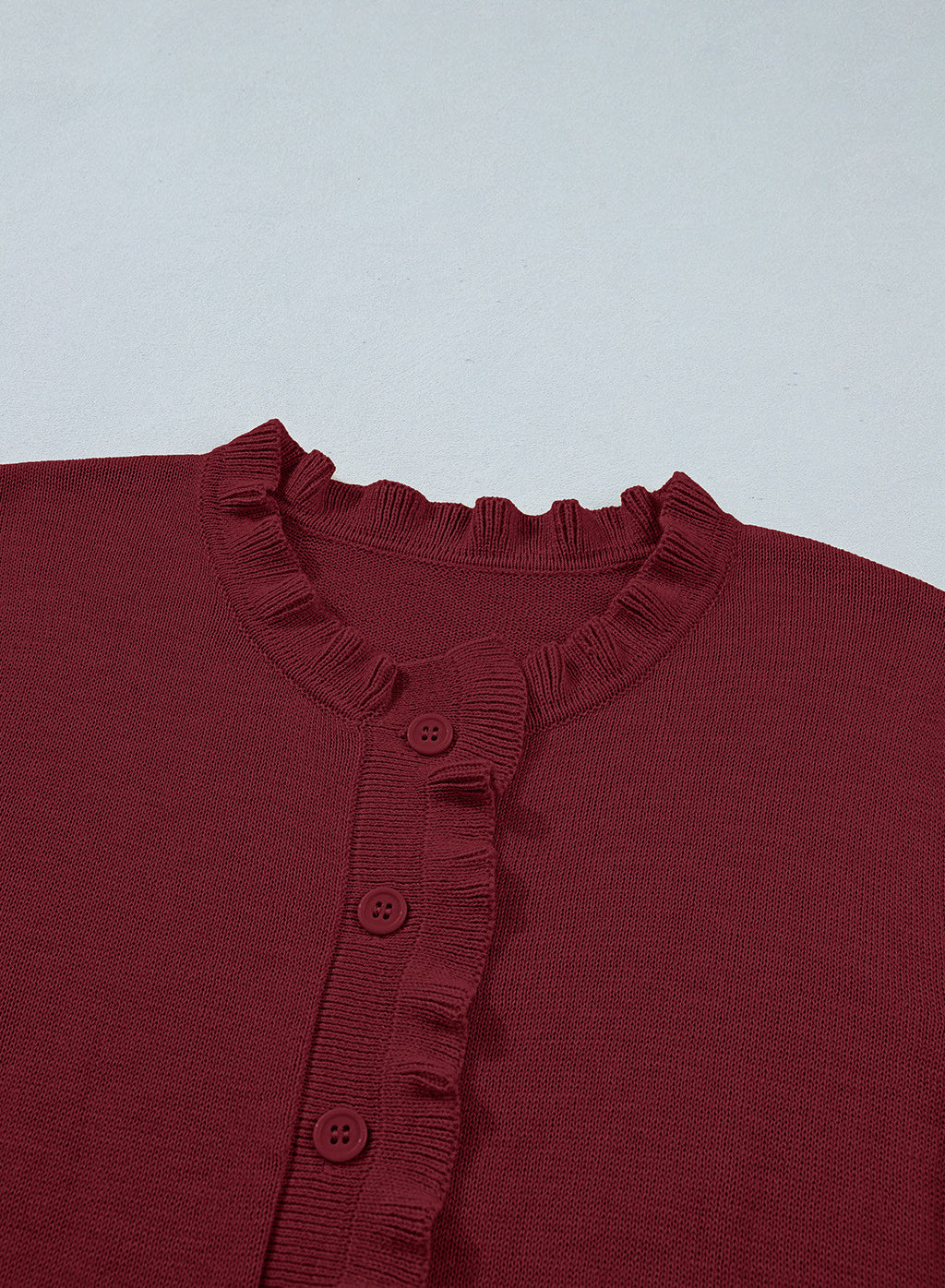 Solid color cardigan sweater
