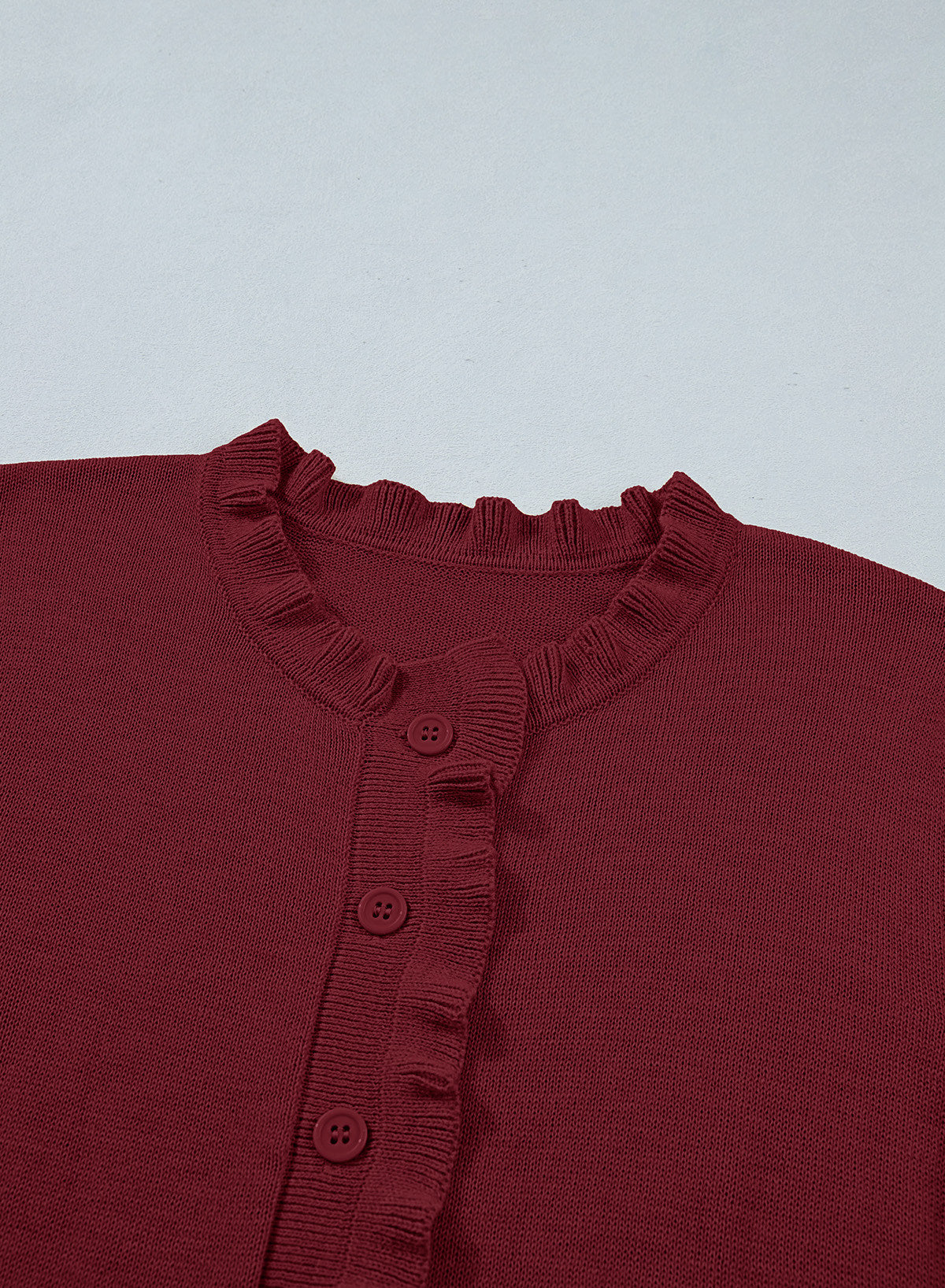Solid color cardigan sweater
