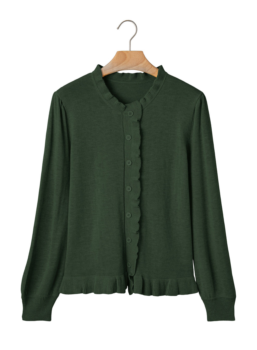 Solid color cardigan sweater