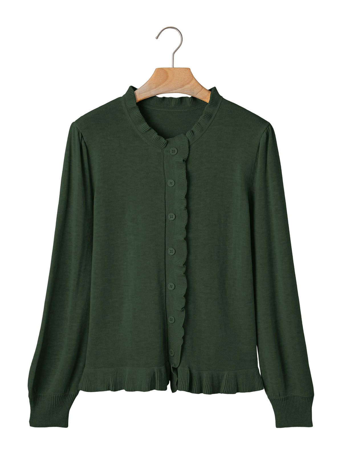 Solid color cardigan sweater