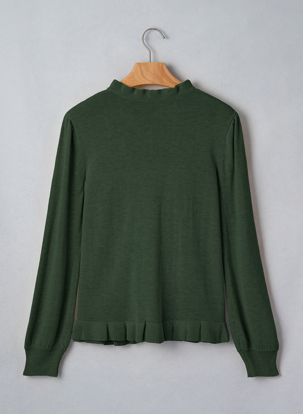 Solid color cardigan sweater