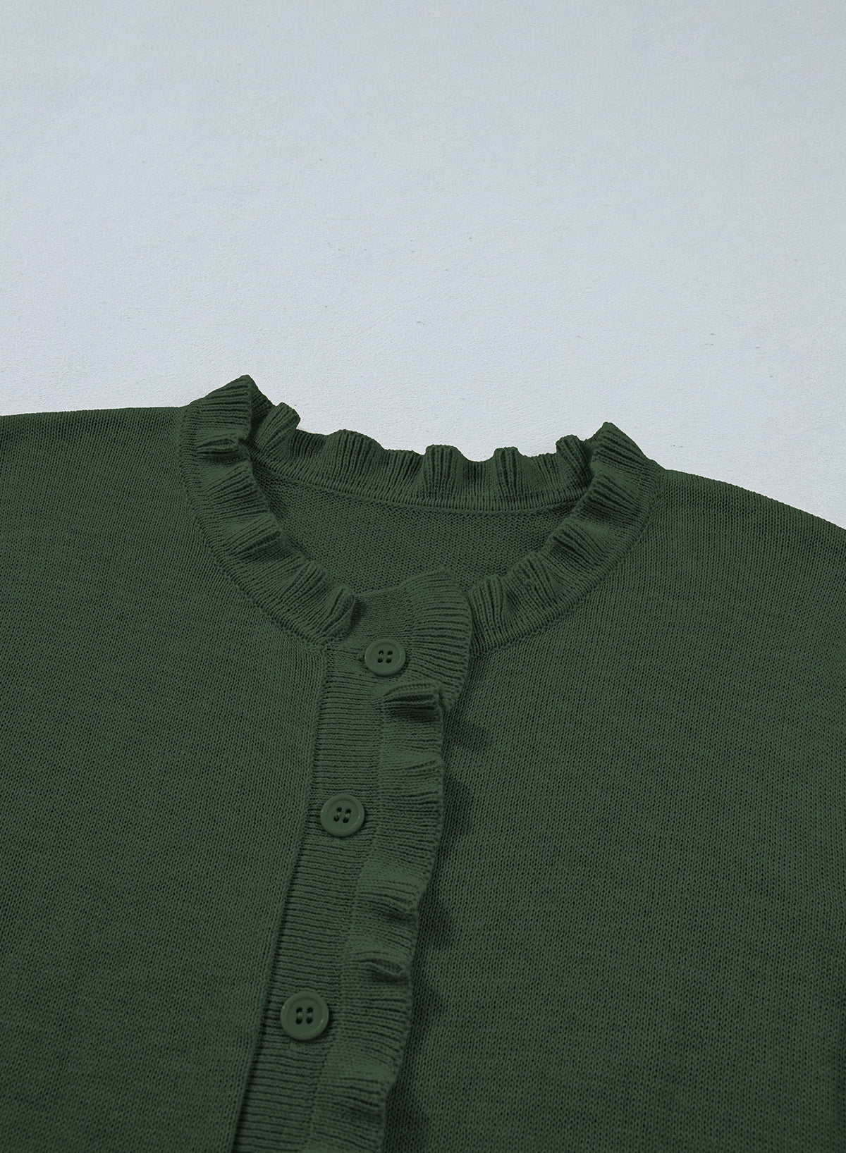 Solid color cardigan sweater