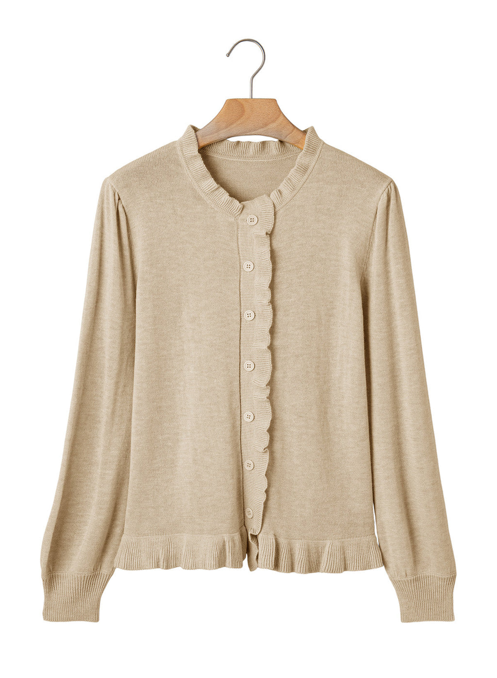 Solid color cardigan sweater