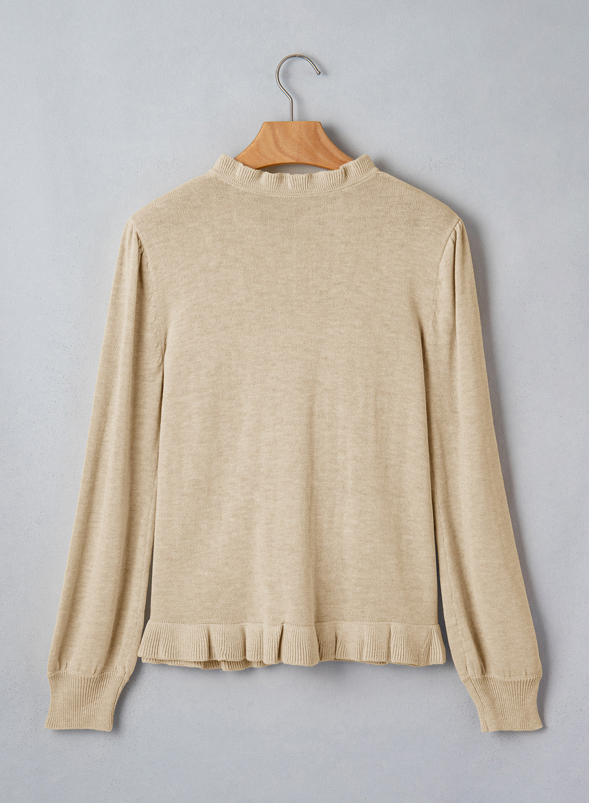Solid color cardigan sweater