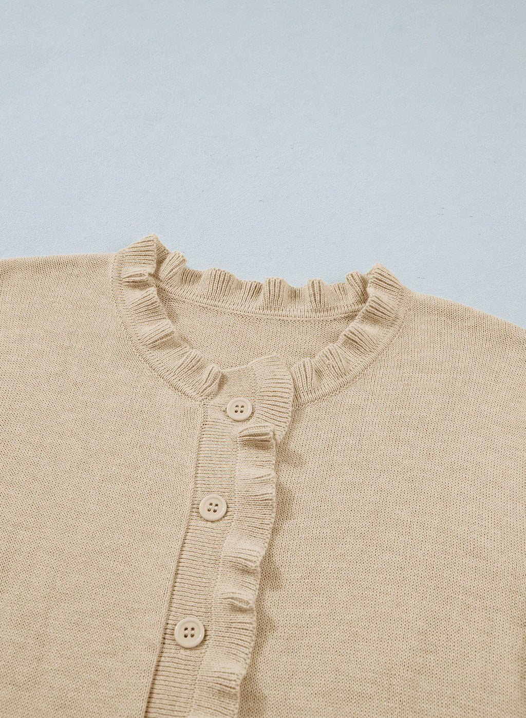 Solid color cardigan sweater