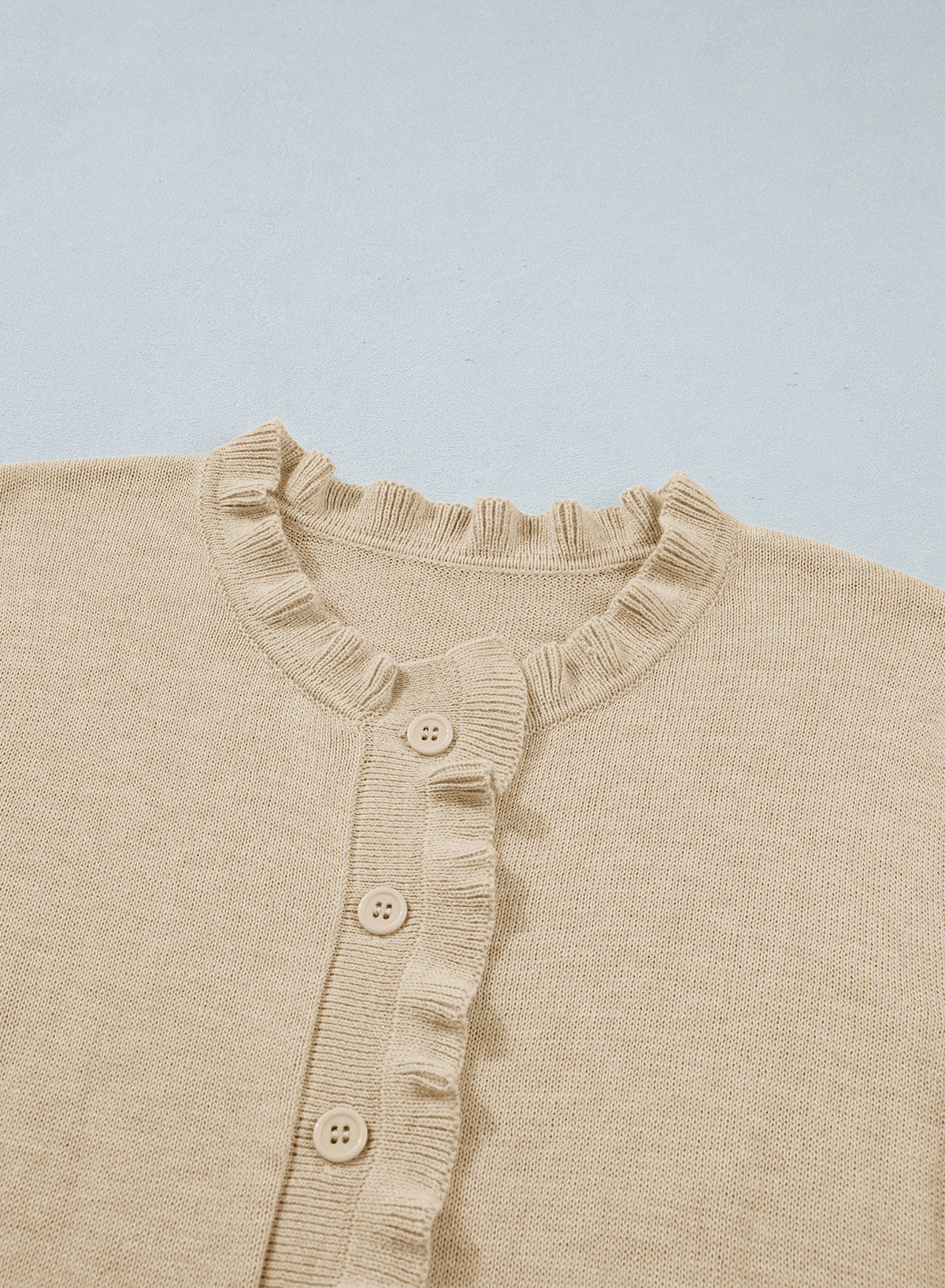 Solid color cardigan sweater