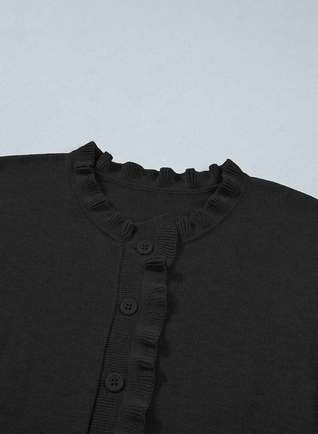 Solid color cardigan sweater