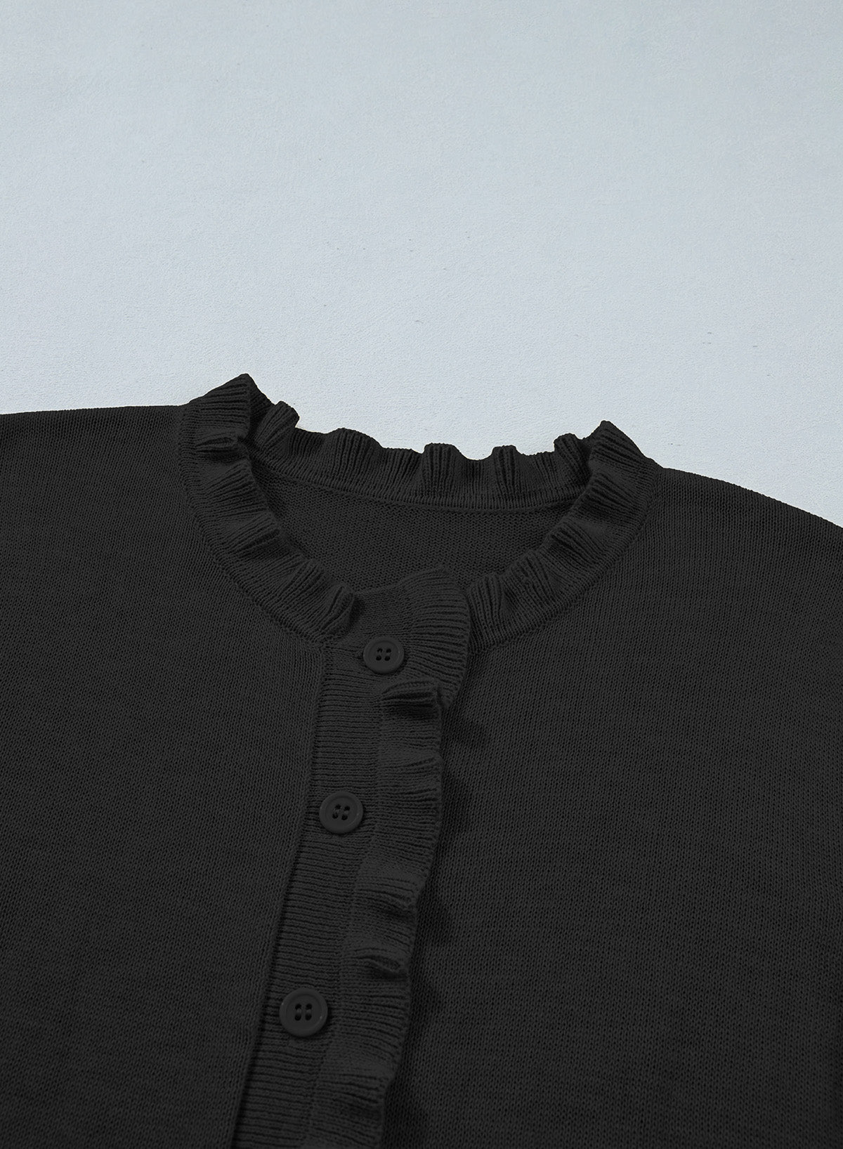 Solid color cardigan sweater