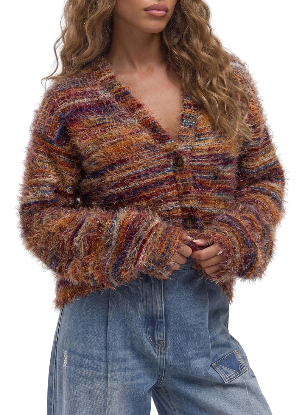 Oversized Textured Cardigan Spring Casual Y2k 90's Stripe Knit Airport Holiday Cardigan Fall Winter Evening Party Elegant Sweater Spring