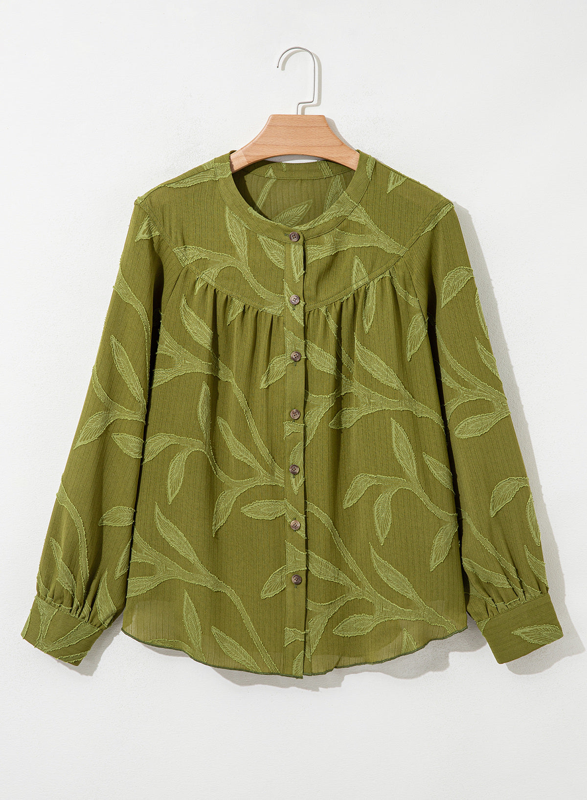 Womens Tops Casual Crewneck Boho Floral Button Down Shirts
