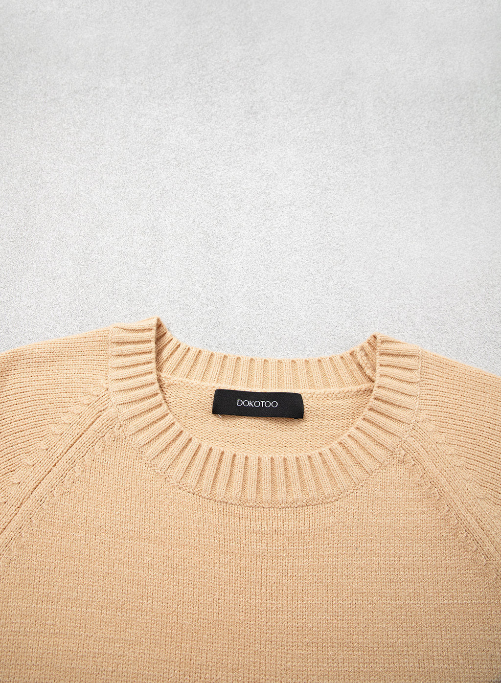 Womens Sweaters 3/4 Button Sleeve Crewneck Pullover Sweater Tops