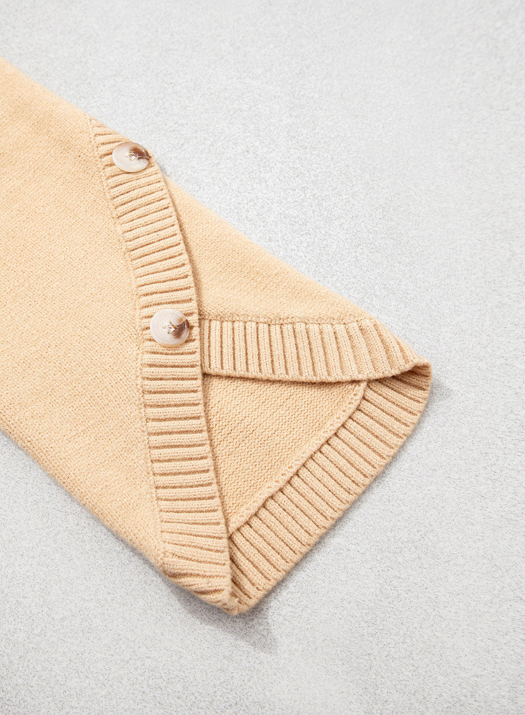 Womens Sweaters 3/4 Button Sleeve Crewneck Pullover Sweater Tops